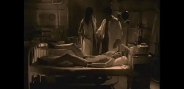  Poor soul Angela Ambrus who was put her arms and legs in plaster got her pussy caressed by naughty nurse and ass banged by perverted doctor